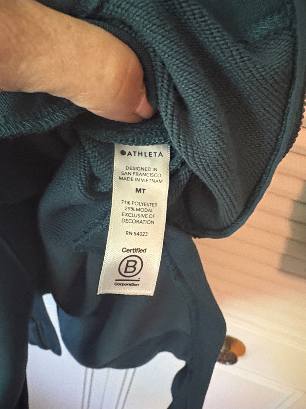 Athleta Crosstown Quarter-Zip Teal Track Dress Size Medium - Picture 14 of 15